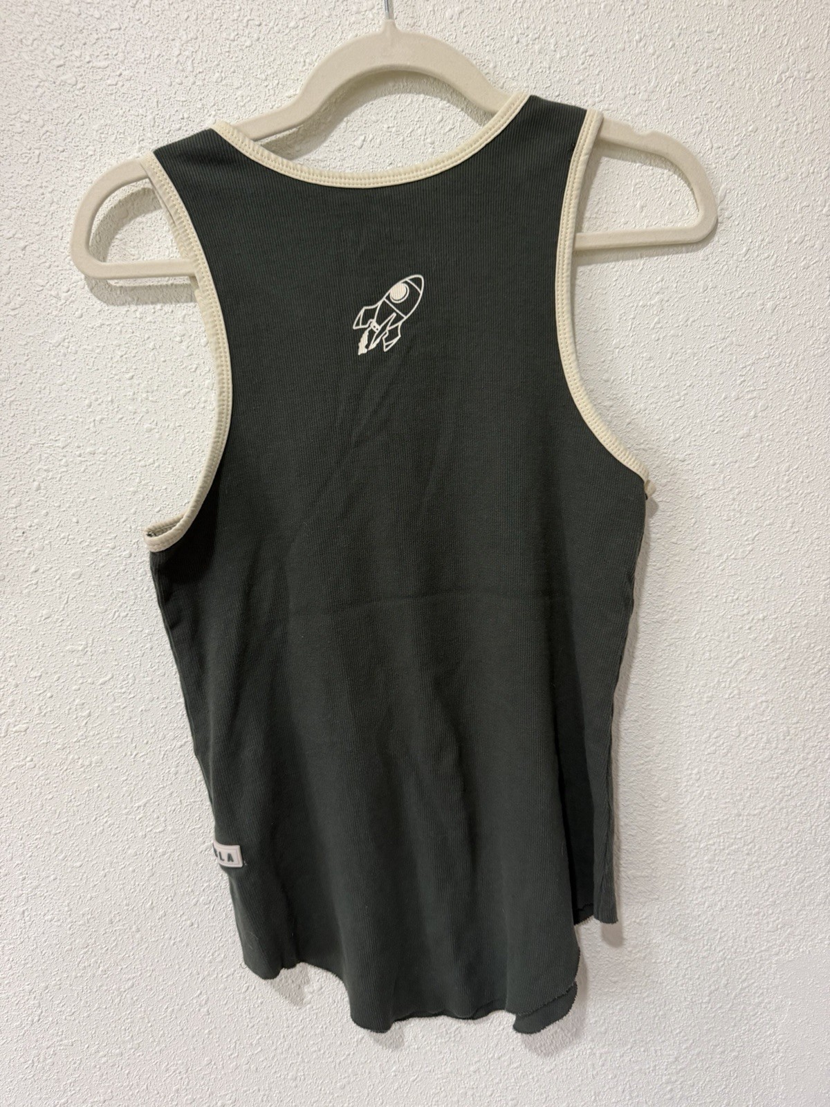 YoungLA Men’s Ribbed Tank Size Small Dark Green Gym Tank gallery