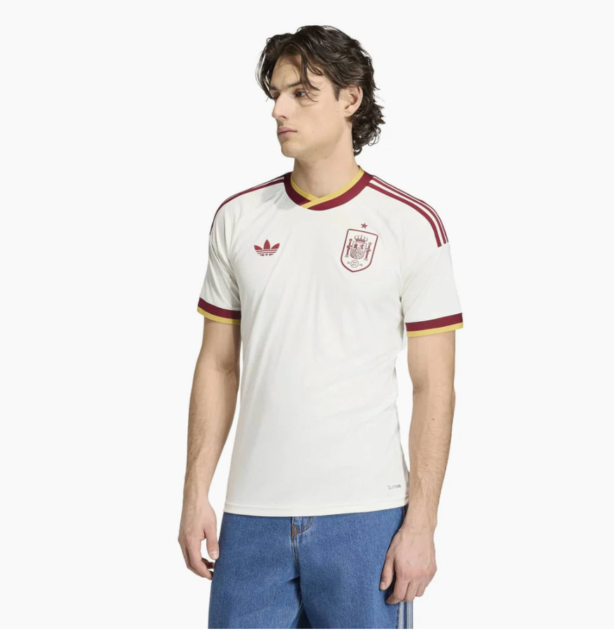 adidas Spain Soccer Team 2026 Away Logo White Jersey Top JN4397 Men Size XXL gallery