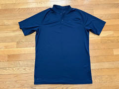 Nike Blade Collar Polo Shirt Men sz M Blue Momentum DRI-FIT Victory Golf