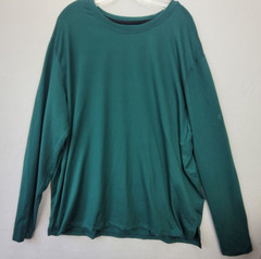 All In Motion Mens Shirt SZ XL Green Long Sleeve Odor Resistant Quick Dry