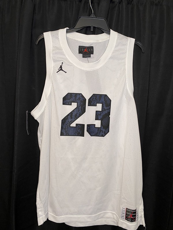 Nike Air Jordan 11 Concord White Snakeskin Legacy Retro Jersey XL CI0304-100 New gallery