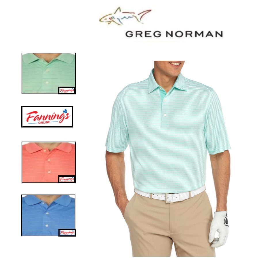 GREG NORMAN Signature Series Play Dry ML75 Golf Polo Shirt - F21 gallery