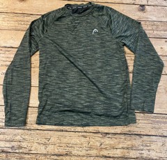 Head Navy Hypertek Long Sleeve Shirt Men’s Size S Athletic Breathable