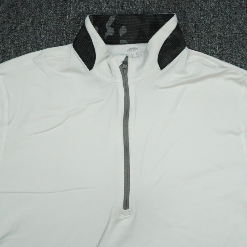 Greyson Pullover Mens Large White Guide Sport Quarter Zip Athletic Golf gallery