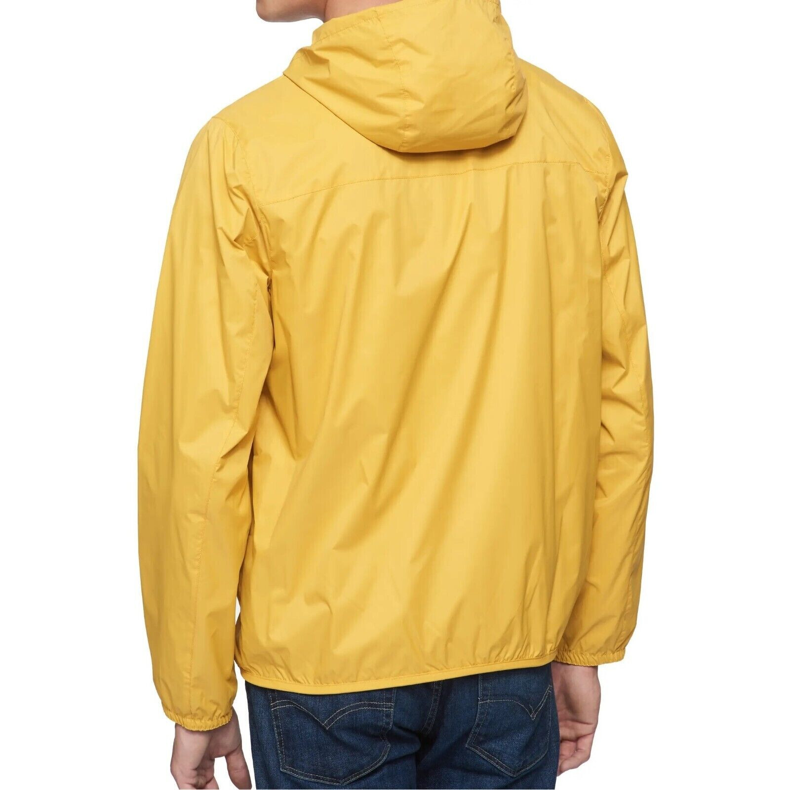 TOMMY HILFIGER Men's Yellow Lightweight Rain Jacket Windbreaker XL MSRP $125 gallery