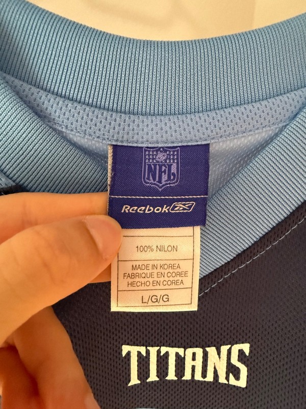 Vintage Reebok NFL Tennessee Titans Steve McNair #9 Jersey Navy Blue Men's Large gallery