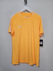 Nike Dry Academy Shirt Men Medium Orange Soccer Futbol Mesh Back Athletic 832967
