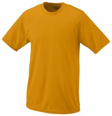 Men’s Augusta Sportswear Moisture Management Crew Sports Tee – Gold – NWT