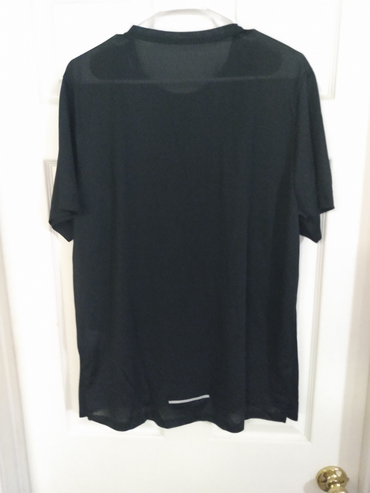 Nike Men’s Large Dri Fit Running Shirt AJ7565-010 Black Reflective NEW gallery