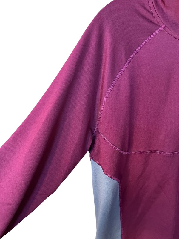 Under Armour Pullover Adult Large Maroon Gray 1/4 Zip Mock Neck Athleisure Gym gallery
