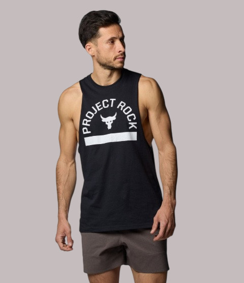 Under Armour Project Rock Payoff Men's Sz 3XL Graphic Sleeveless Tank Top Shirt gallery