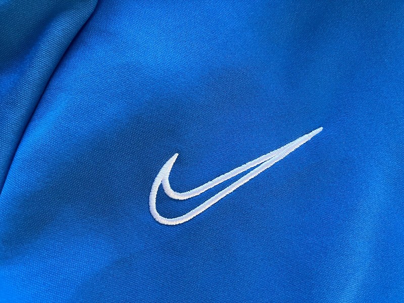 NIKE DRI-FIT ACADEMY 1/4 ZIP ACTIVE PULLOVER BLUE SWOOSH MENS MEDIUM EXCELLENT gallery
