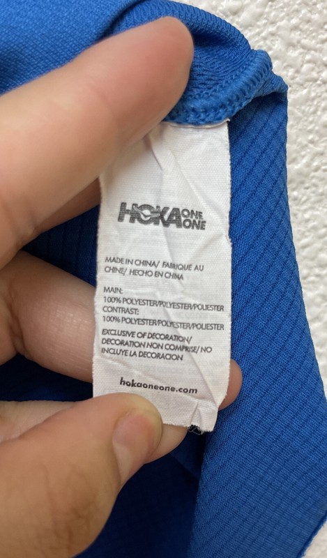 Hoka One One, Men's Performance Running T Shirt, Blue Sz M gallery
