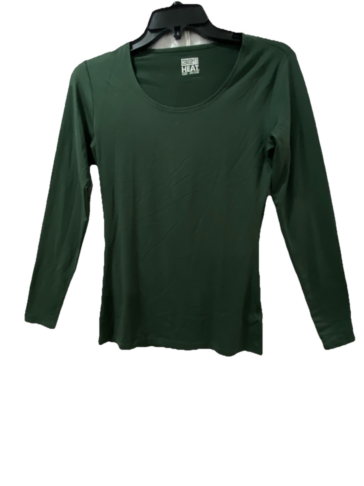 32 Degrees Heat Base Layer Top Lightweight Long Sleeve Womans S Green Round Neck gallery