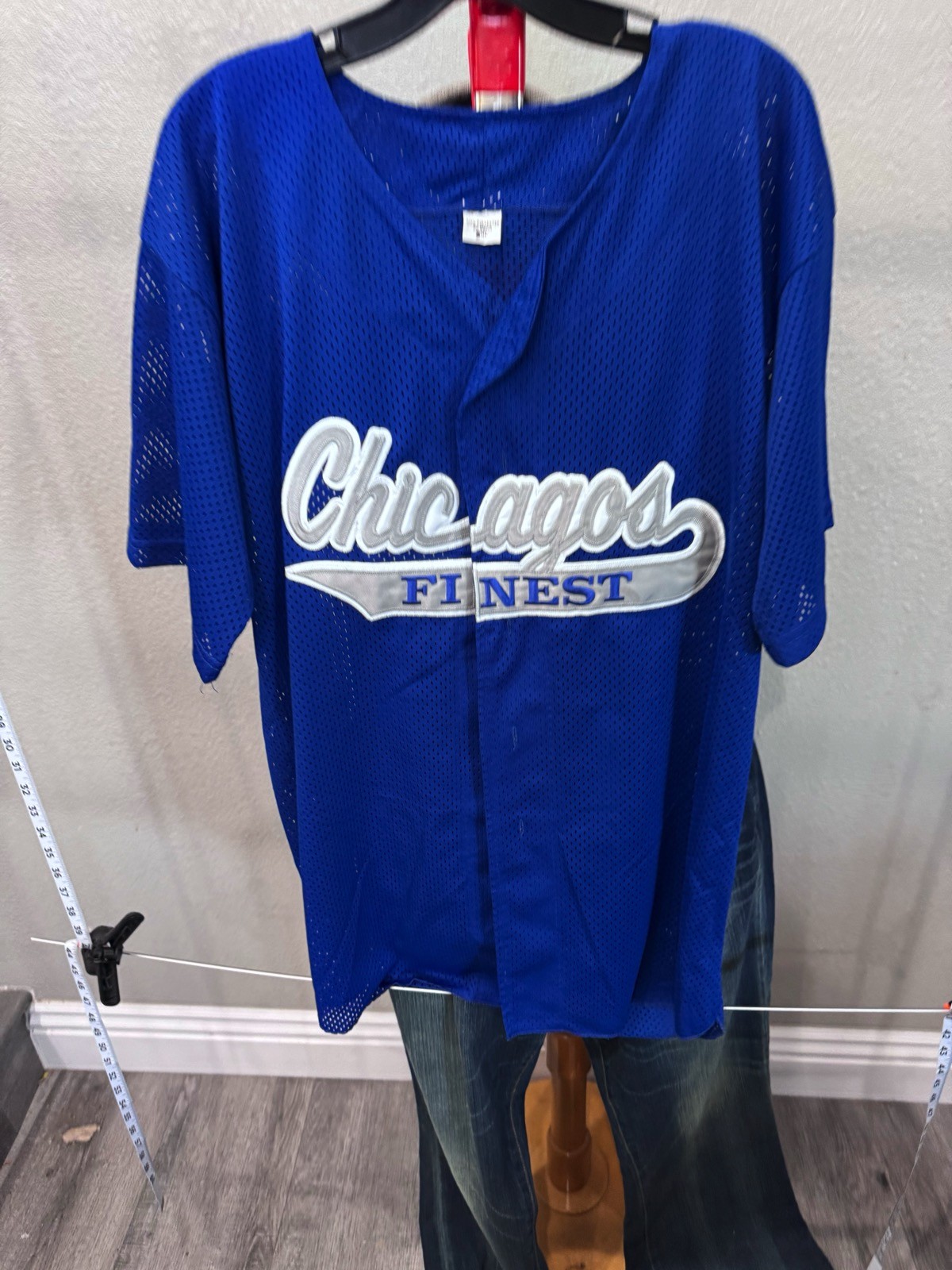 Embroidered Chicago's Finest baseball JERSEY SHIRT XL Extra Large gallery