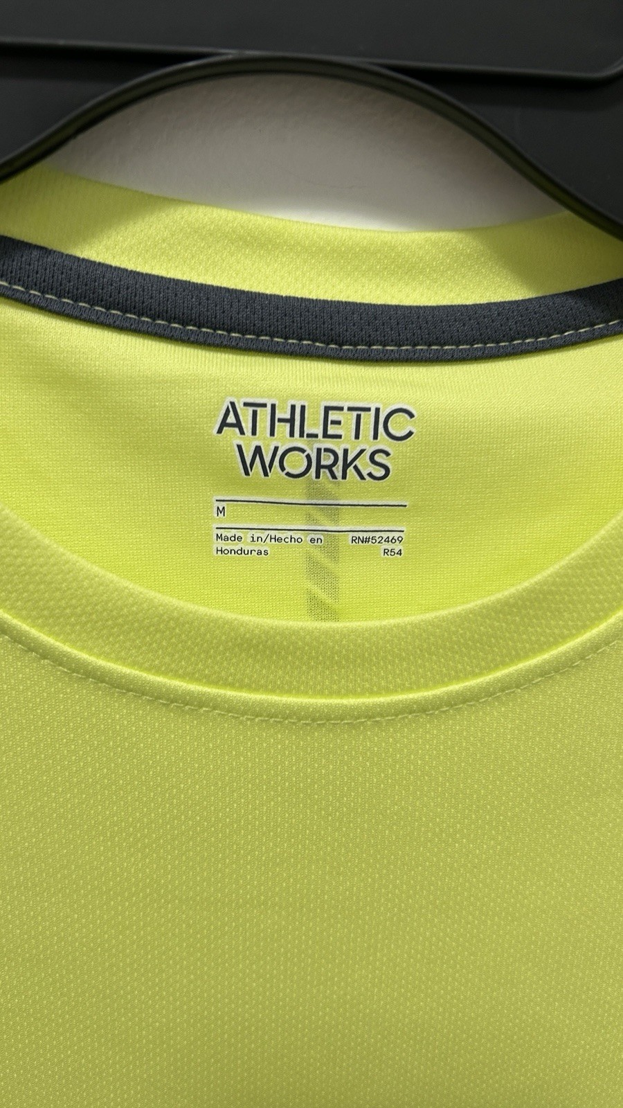 Athletic Works Men’s Performance Shirt Size M Neon Yellow NWT Moisture Wick gallery