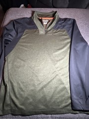 Champion Elite 1/4 Zip Pullover Green And Black Men’s Size M