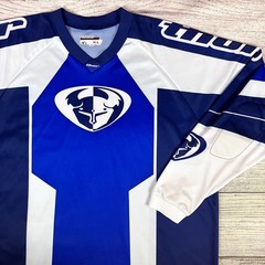 Y2k Thor Motocross Racing Blue Long Sleeve Jersey size Men’s XL
