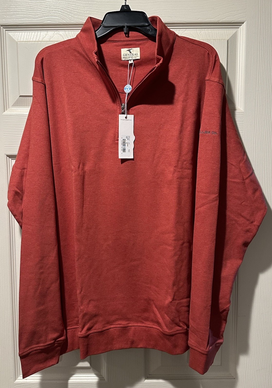 GenTeal Men's Quarter Zip Performance Golf Pullover Red XL New with Tags (Logo) gallery