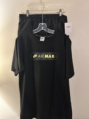 NIKE AIR MAX 90 FUTURA GRAPHIC T-SHIRT BLACK NEON /black Nike Shorts. Large