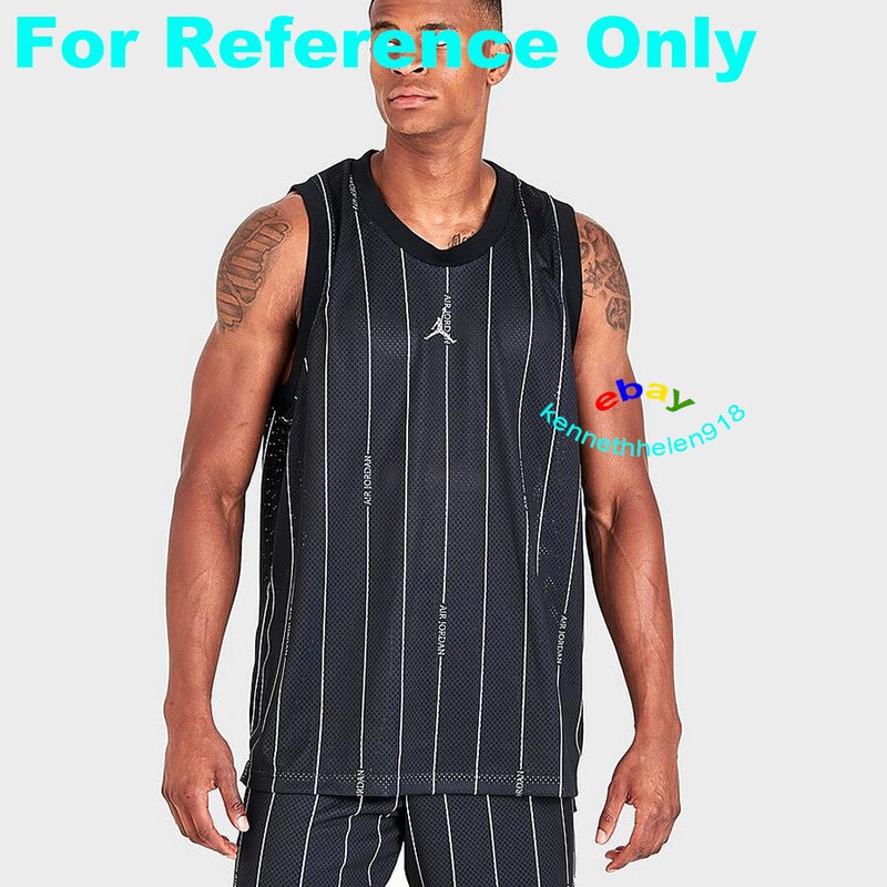 NIKE JORDAN ESSENTIALS ALL OVER PRINT BASKETBALL JERSEY DM1380-010 MENS SIZE L gallery