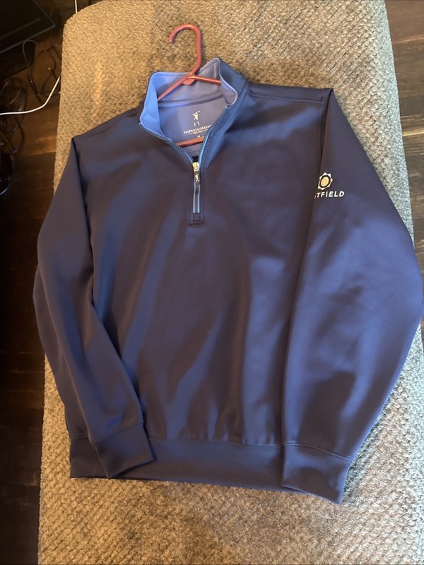 Fairway & Greene Pullover Sweatshirt Mens Medium 1/4 Zip Golf Performance gallery