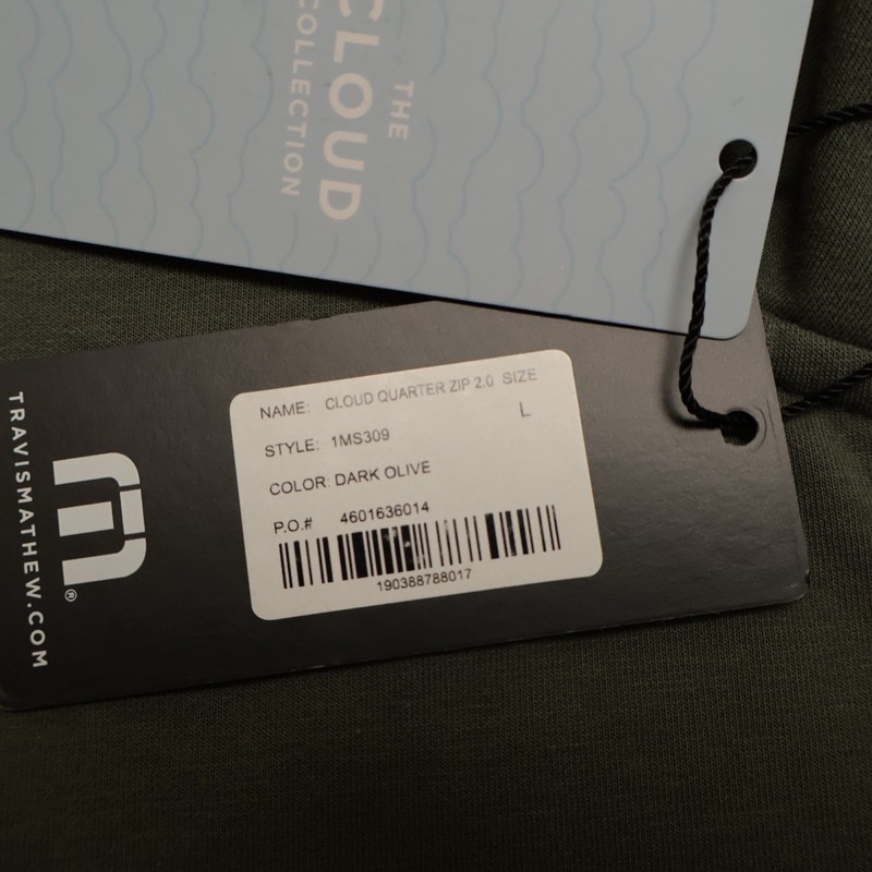 Travis Mathew Cloud Quarter Zip 2.0 Jacket Men’s Size Large Brand New NWT gallery
