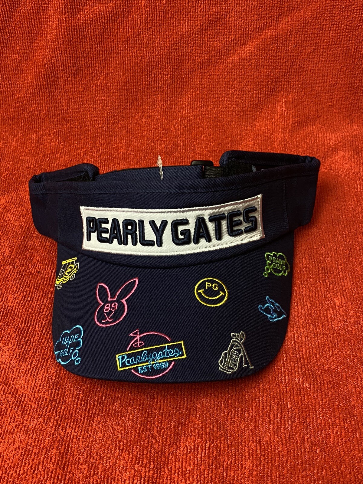 PEARLY GATES Ready Golf PG PGA Malbon EMBROIDERED Blue Visor OSFM Golfer Tour gallery