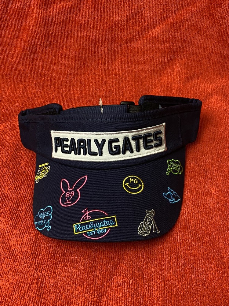 PEARLY GATES Ready Golf PG PGA Malbon EMBROIDERED Blue Visor OSFM Golfer Tour