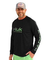 New HUK Men’s Vented Pursuit Performance Crew – Multiple Colors – Multiple Sizes