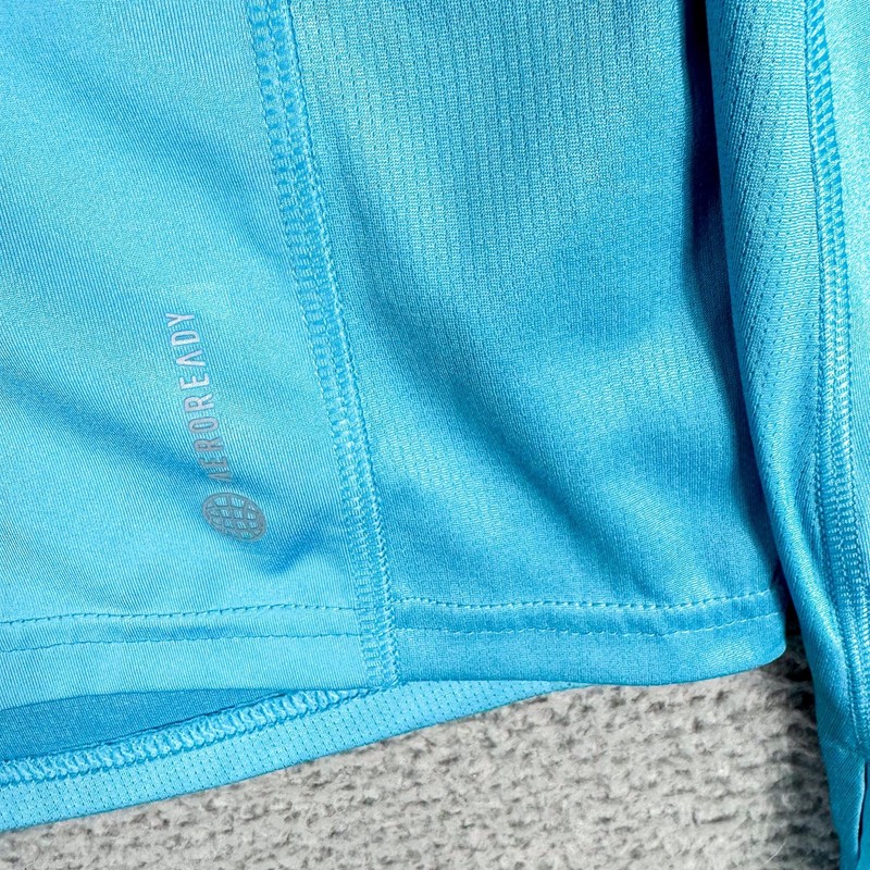 Adidas Own The Run Pullover Mens Small Blue 1/4 Zip AEROREADY Running H44551 gallery
