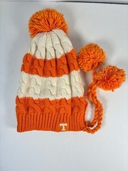 Adidas Tennessee Volunteers NCAA Cable Knit Pom Beanie Hat