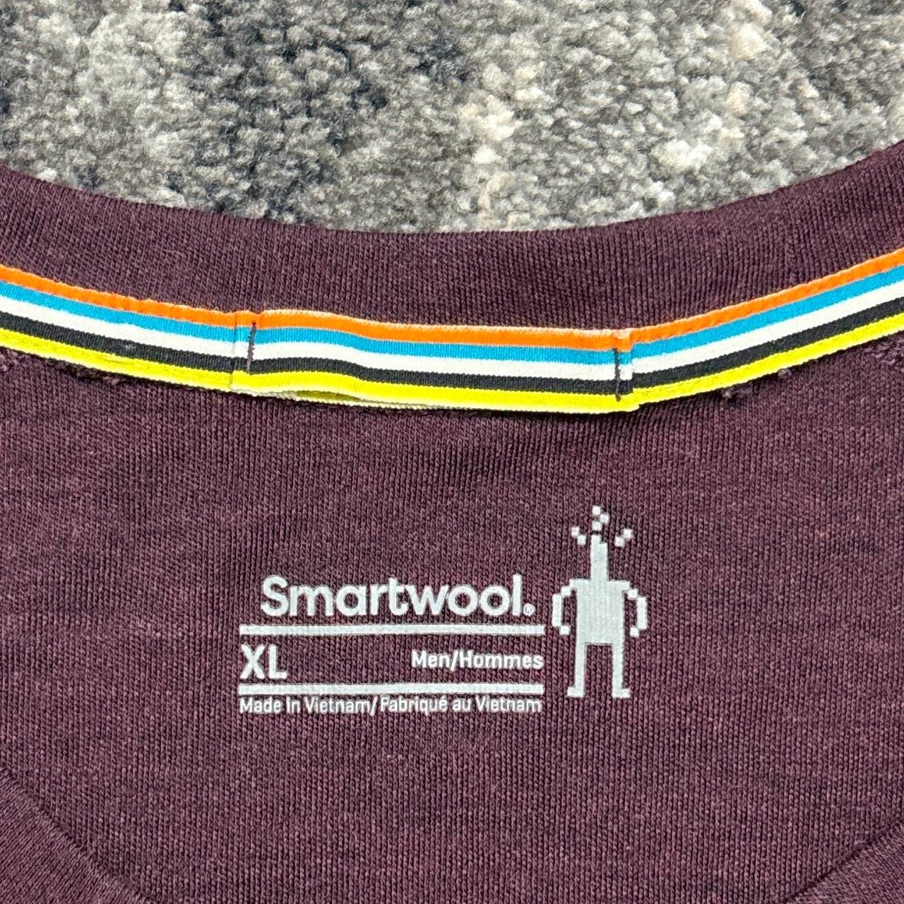 Smartwool Classic Thermal Merino Wool Base Layer Mens XL Sweater Red Burgundy gallery