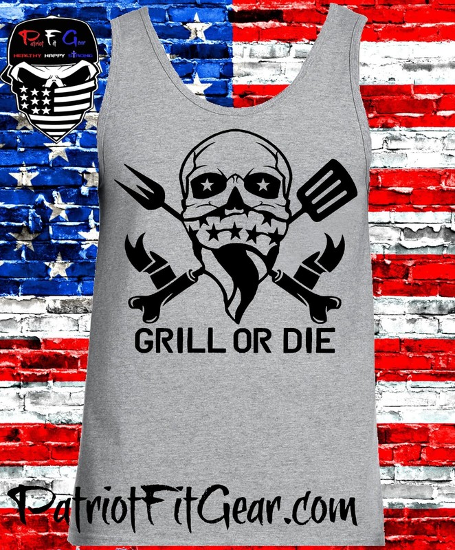 Tank Top,Grill Or Die,Barbecue,Smoker,Beer,BBQ,Grilling,Fathers Day,t-shirt gallery