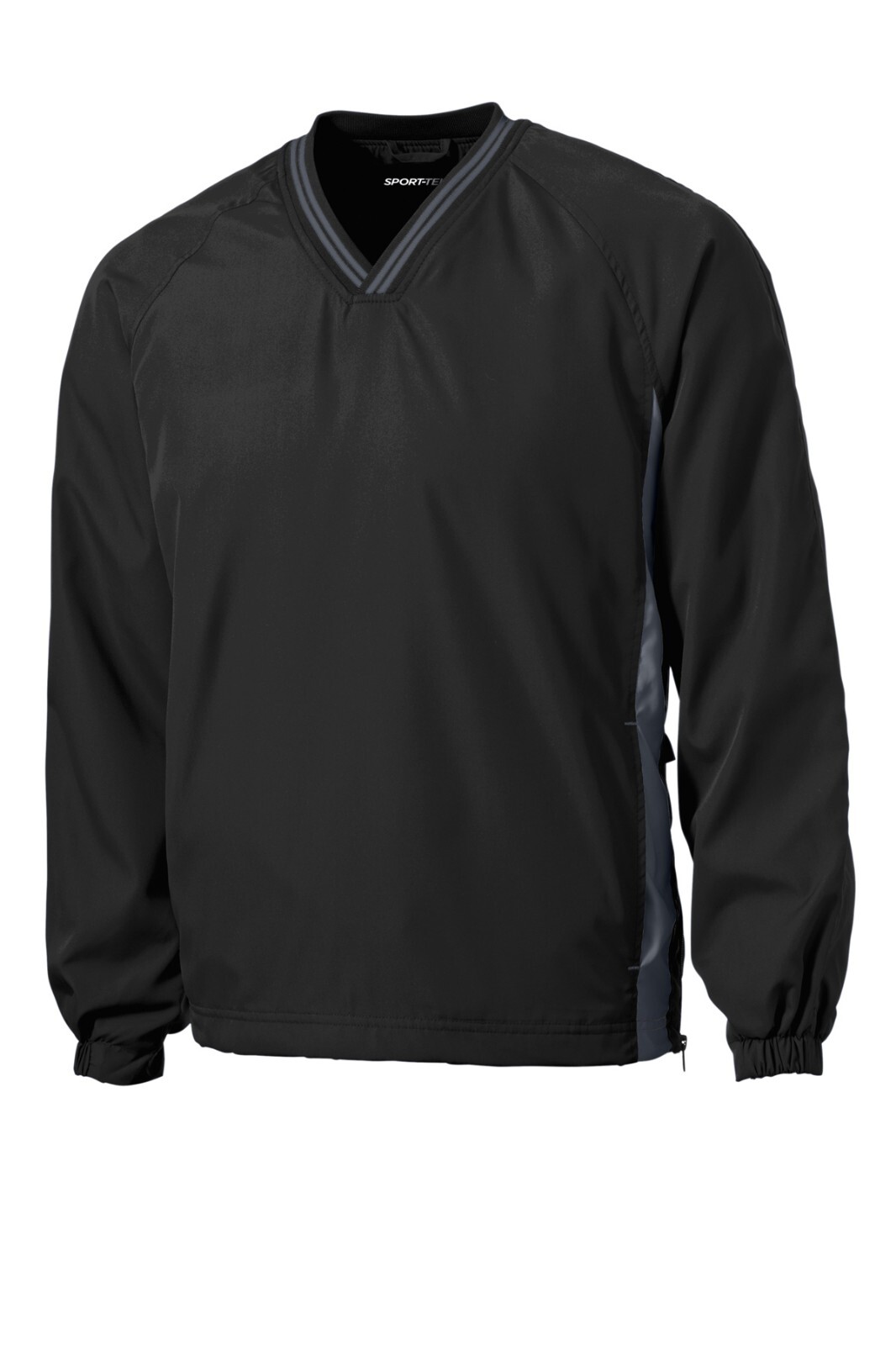 JST62 Sport-Tek® Tipped V-Neck Raglan Wind Shirt XS-6XL Brand New gallery