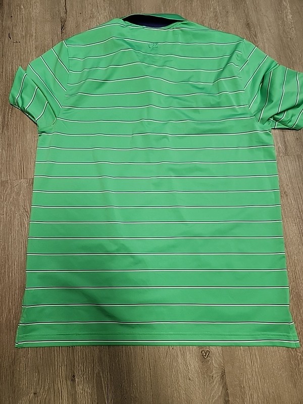 2017 U S Open Erin Hills Logo Green Striped Golf Lightweight Polo Shirt Mens Med gallery