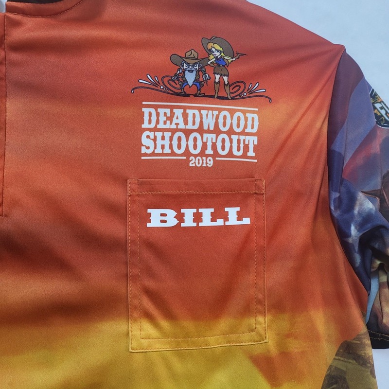 Flashpoint Designs Deadwood Shootout 2019 Western Cowboy Quarter Zip Jersey XL gallery