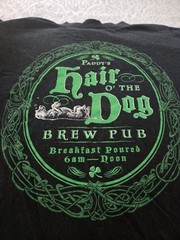 Men’s New No Tag T Shirt Black Hair Of The Dog Brew Pub Size Large 42/44