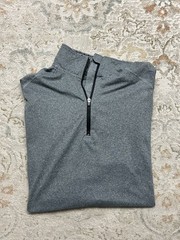 Men’s Size S Swannies Quarter 1/4 Zip Heather Grey Pullover Golf EXCELLENT