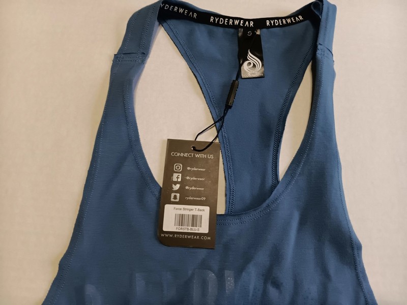 Ryder Force Stringer T-Back Size Small New With Tags Blue Color gallery