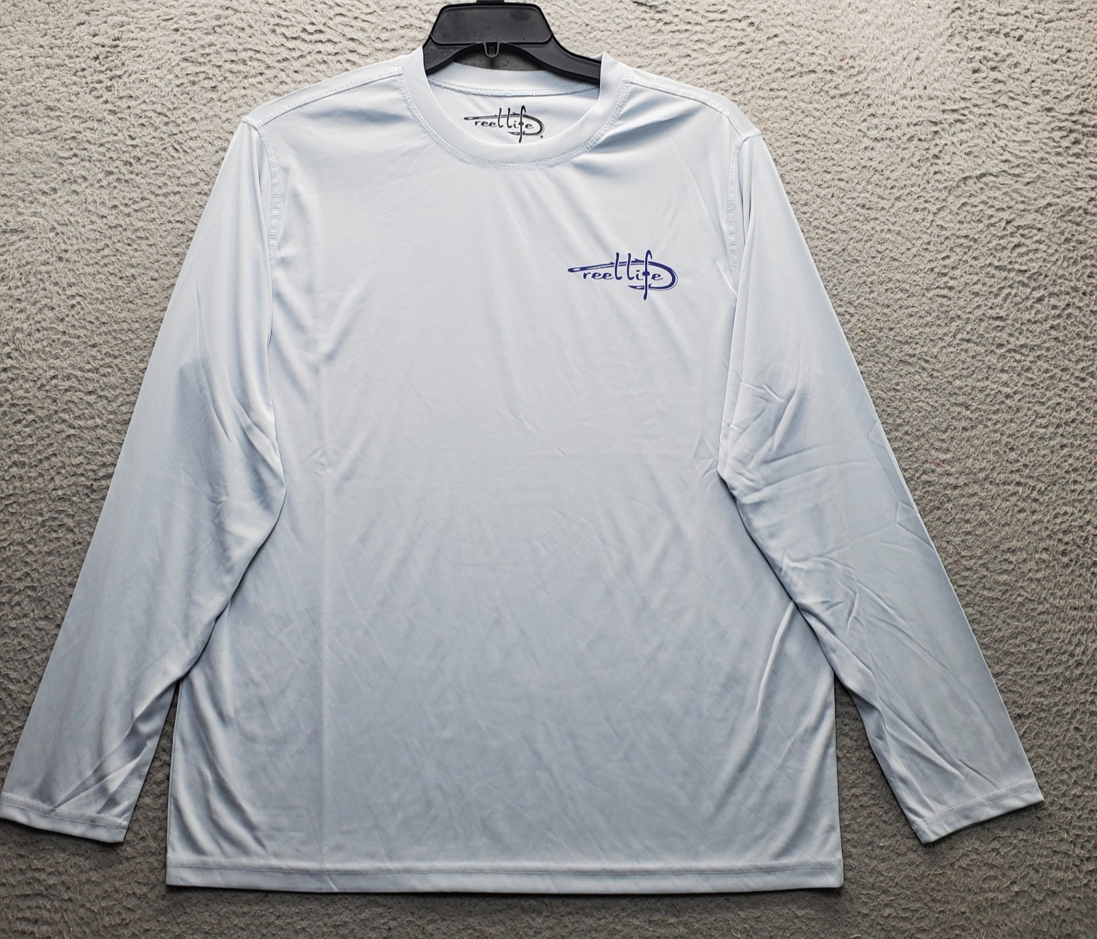 Reel Life Fish Performance Shirt Men Large Blue Regular Fit Long Sleeve Pullover gallery
