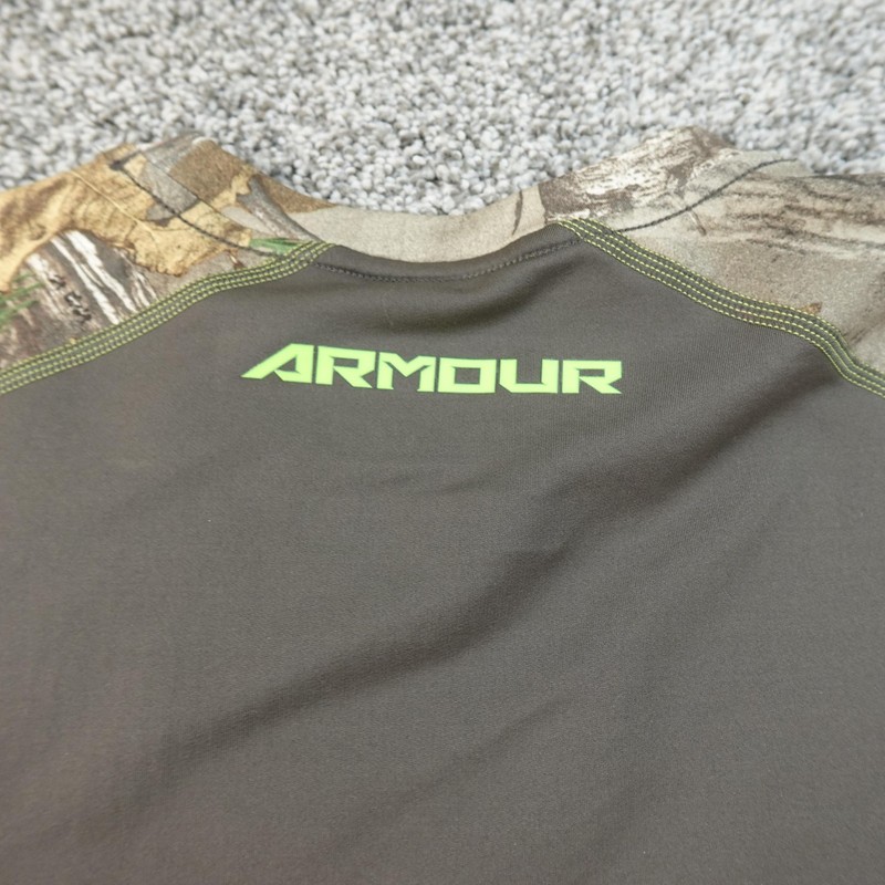 Under Armour Shirt Mens M Camo ColdGear Realtree Scent Control Hunting Outdoor gallery