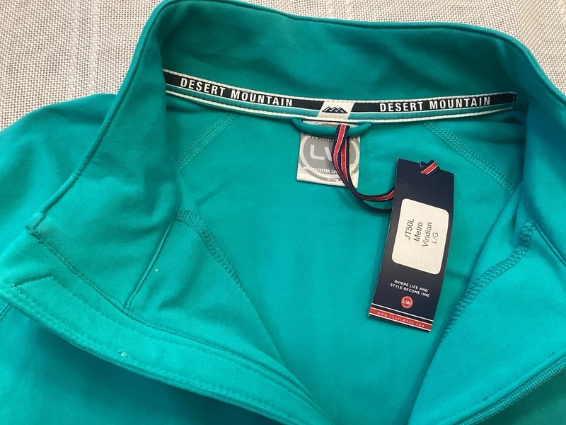 Men's Levelwear Gear Teal 1/4 Zip Pullover Long Sleeve Size L gallery
