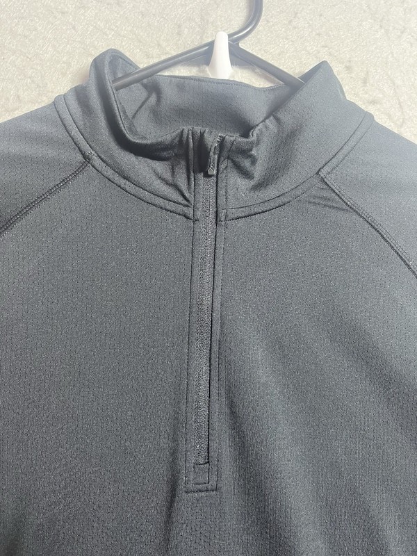 Rhone Pullover Mens M Session 1/4 Zip Black Lightweight Gym Workout Stretch gallery