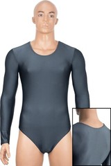 Herren Body sportlich legere lange Ärmel Drücker im Schritt stretch shiny S-XXL