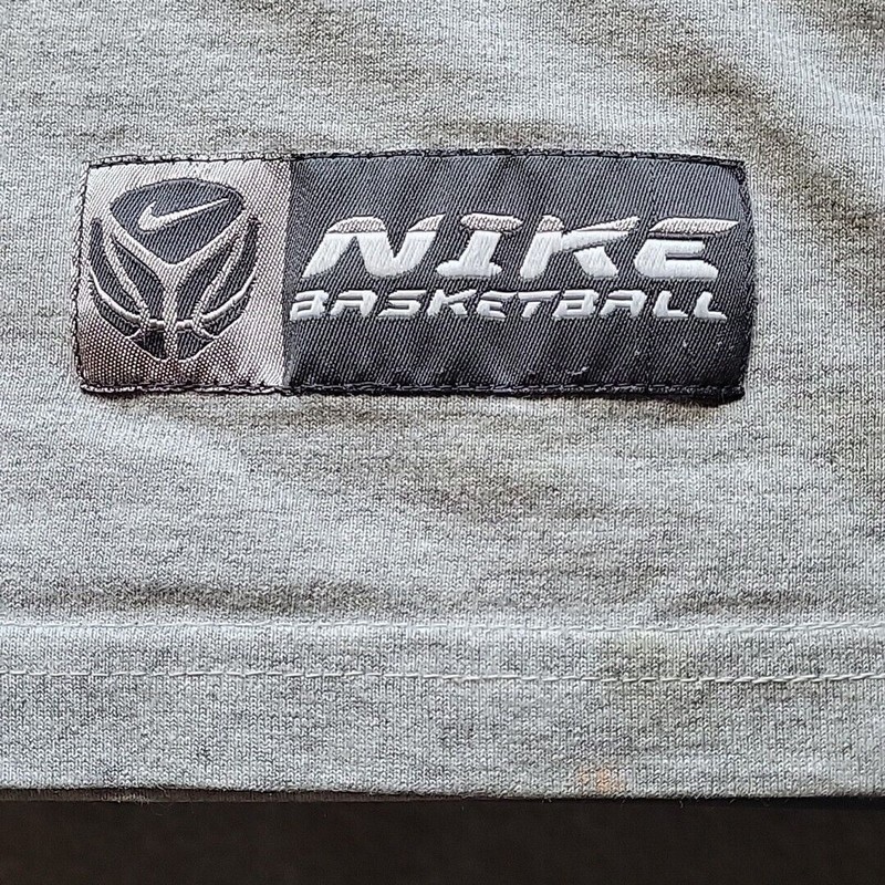 Nike Mens Basketball Sleeveless Tee Gray 2000's Has Multiple Stains Size Large gallery