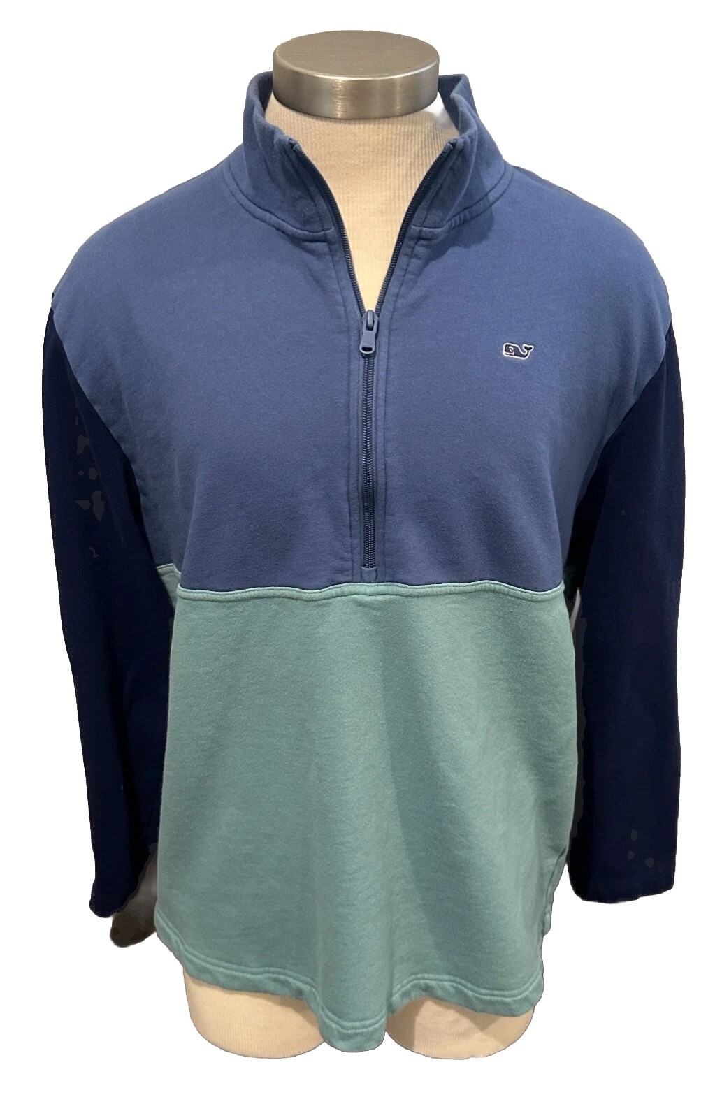 Vineyard Vines Pullover Mens SIZE XL Tri-Color 1/2 Zip Long Sleeved Shirt gallery