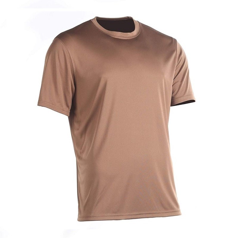 Champion Tactical TAC22 Men's Short Sleeve Double Dry T-Shirt, Army Brown, Small