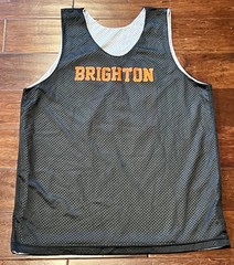 A4 Brighton Black White #10 Mens Medium Reversible Practice Basketball Jersey