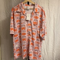 Nike Dri-FIT Golf Short Sleeve Button Down Spring Shirt Guava Ice Men’s Size XL